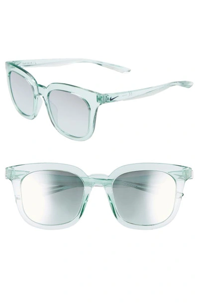 Nike Myriad 52mm Mirrored Square Sunglasses In Igloo/ Gradient Teal