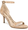 Sam Edelman Women's Patti High-heel Sandals In Natural/ Gold