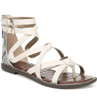 Sam Edelman Women s Gaton Gladiator Sandals In Black White Multi Leather ModeSens
