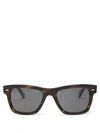 Oliver Peoples Oliver Sun Tortoiseshell Square-frame Sunglasses In Dark Brown