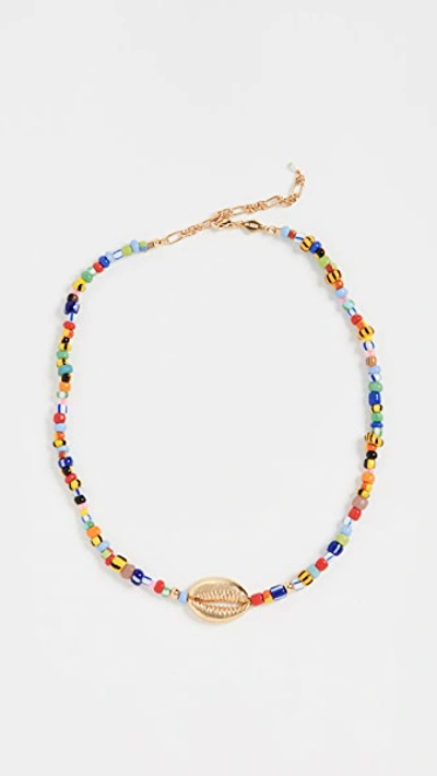 Anni Lu Alaia Cowry 18kt Gold-plated Necklace In Mix