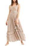 Free People Santa Maria Maxi Dress In Neutral