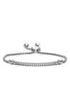 Kendra Scott Ott Friendship Bracelet In White Cz/ Hemitite