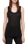 Allsaints Malin Racerback Tank Top In Black