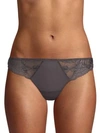 Simone Perele Promesse Tanga Lace Panties In Anthracite