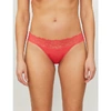 Calvin Klein Seductive Comfort Stretch-lace And Jersey Briefs In Lfx Fire Lily