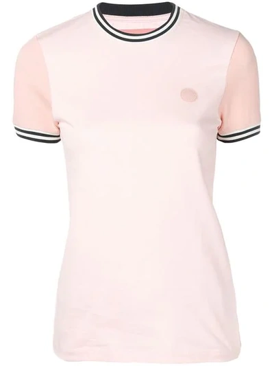 Acne Studios Two-tone T-shirt In Pink