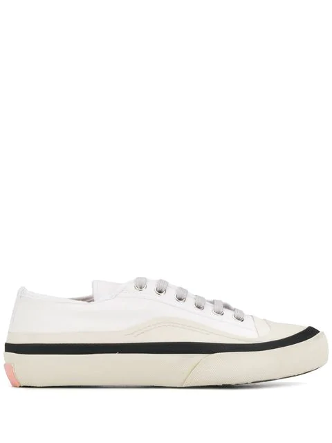 acne studios distressed canvas sneakers