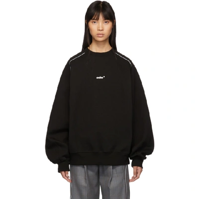 Ader Error Black Thunder Sweatshirt In Sc1 Black