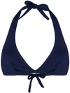 Fisico Cristina Ferrari Fisico Halterneck Bikini Top - Blue