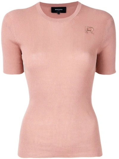 Rochas Gerippter Pullover - Rosa In Pink