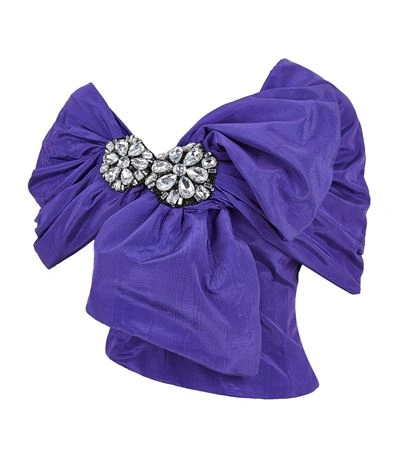 Embellished Taffeta Top