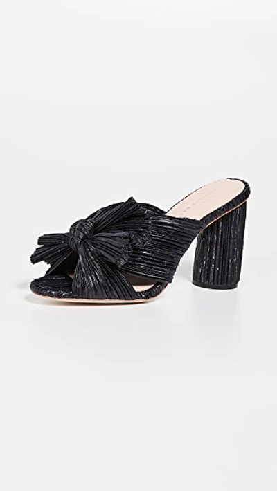 Loeffler Randall Penny Knot Mules In Black