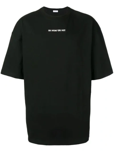 Ih Nom Uh Nit Logo And Bowie-print T-shirt In Black