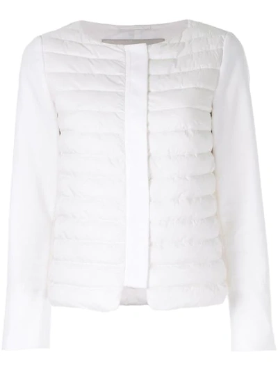 Herno Panelled Padded Jacket - White