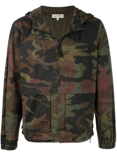 Alex Mill Tropical Camo Hooded Jacket - Green