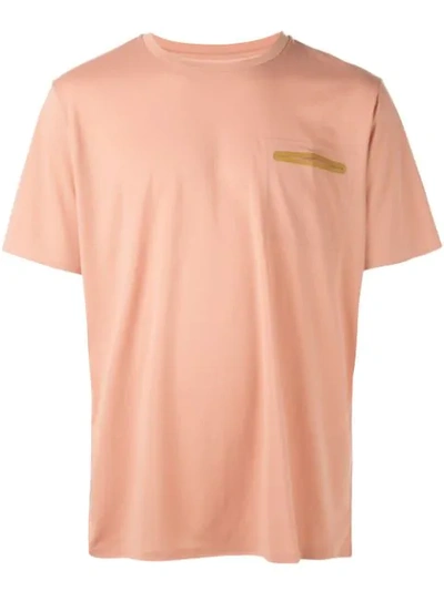 Descente Slash Pocket T-shirt In Pink
