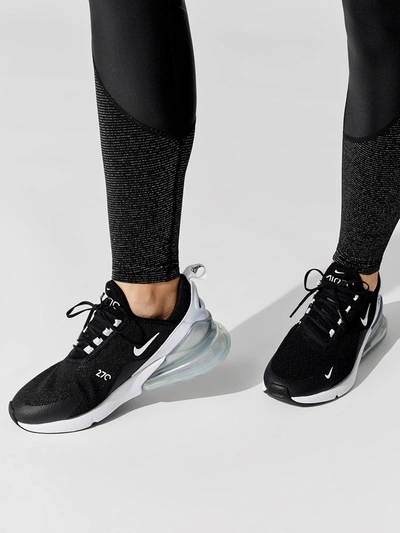 Nike Women's Air Max 270 Low-top Trainers In Black,white-pure Platinum-white