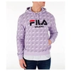Fila Men's Milano Print Fw Hoodie, Grey