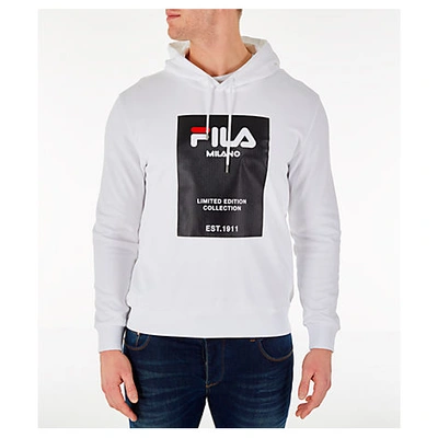 Fila Men's Milano Fw Hoodie, White - Size Xlrg