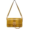 Givenchy Charm Snakeskin Crossbody Bag In 700 Yellow