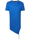 Army Of Me Asymmetric Hem T-shirt In Blue