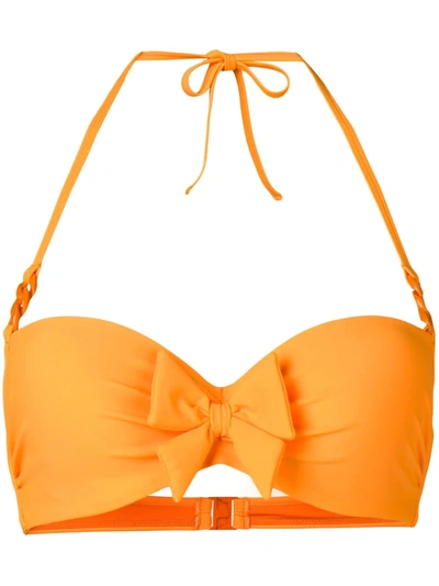 Marlies Dekkers Papillon Plunge Balcony Bikini Top In Orange