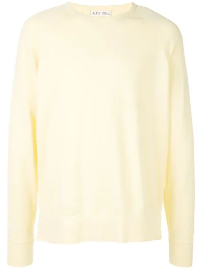 Alex Mill Relaxed-fit Sweatshirt In Washed Yellow