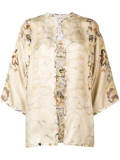 Etro Printed Kimono Jacket - Neutrals