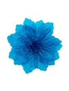 Molly Goddard Oversized Flower Brooch In Blue