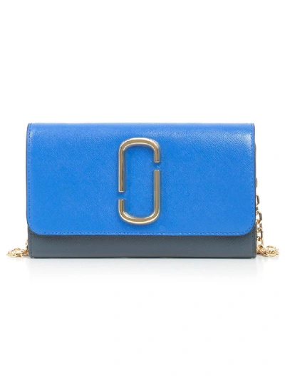 Marc Jacobs Double J Wallet In Dazzling Blue Multi