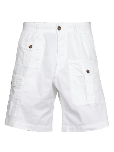 Dsquared2 Cotton Shorts In White