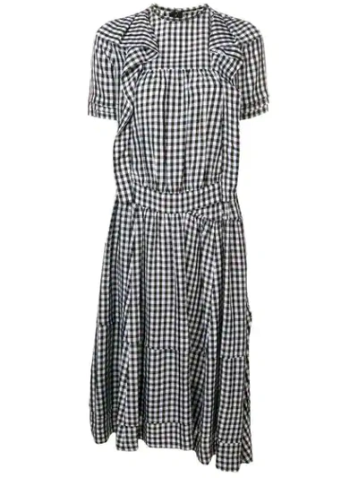 Pre-owned Comme Des Garçons Gingham Check Shirtdress In Black