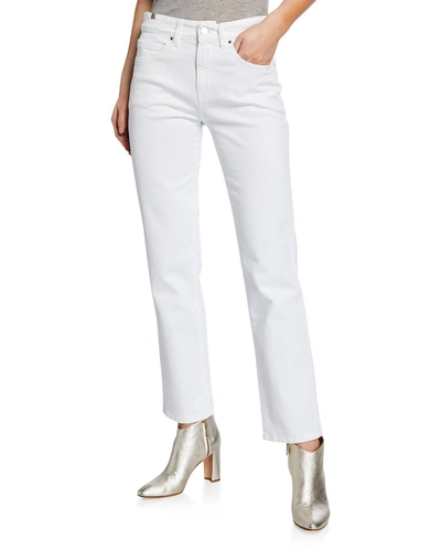 Atelier Notify Aloha Straight-leg Ankle Jeans In White