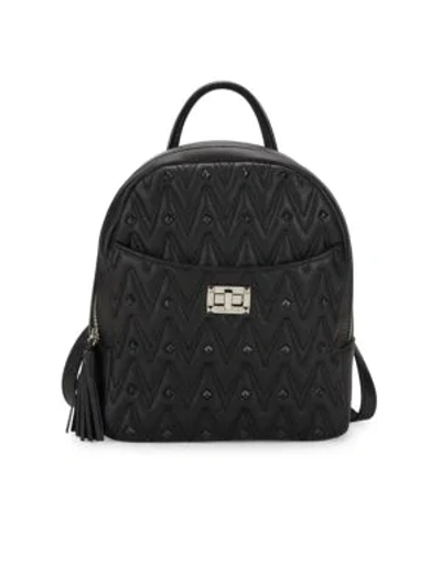 Valentino By Mario Valentino Cosmod Leather Backpack In Black