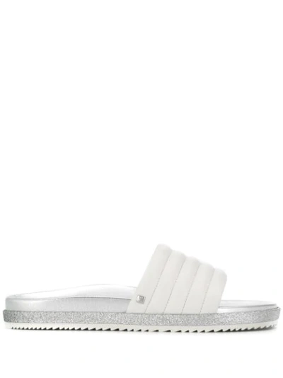 Hogl Padded Slide Sandals In White