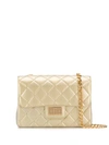 Designinverso Milano Quilted Crossbody Bag - Gold