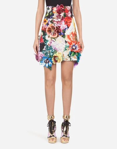 Dolce & Gabbana Short Patchwork Skirt In Multi-colored