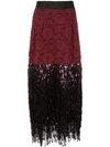 Romance Was Born Disco Dame Skirt In Red