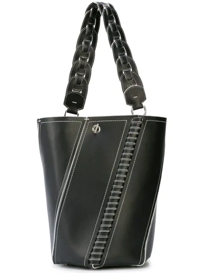 Proenza Schouler Whipstitch Medium Hex Bucket Bag In Black