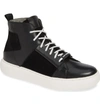 Karl Lagerfeld Men's Leather & Suede High-top Sneakers In Black