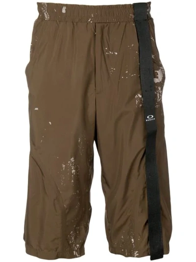 Oakley By Samuel Ross Knee-high Cargo Shorts In Brown
