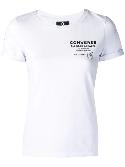 Converse Logo Printed T-shirt - White