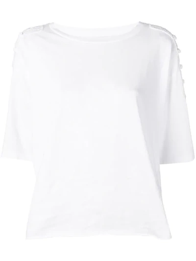 Levi's : Made & Crafted Crocheted Sleeve T-shirt - White