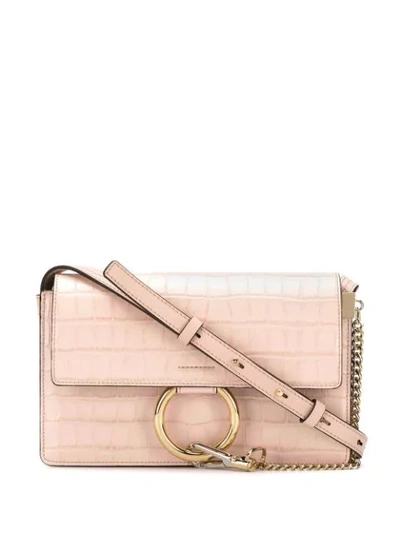 Chloé Faye Shoulder Bag In Pink