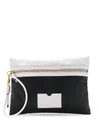 Givenchy Tag Xl Leather Clutch Bag - Black