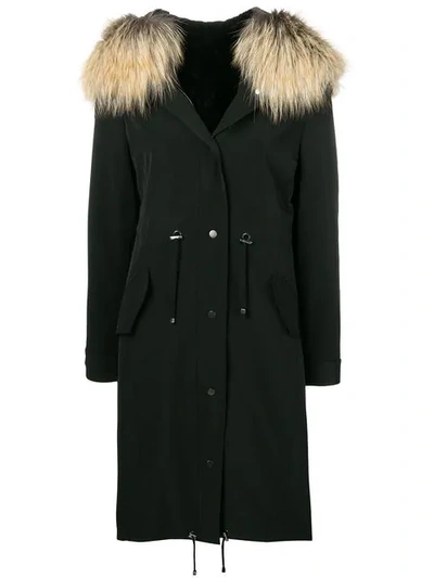 Liska Sandroni Parka Coat In Black