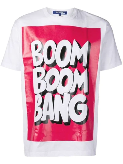 Junya Watanabe 'boom Boom Bang' T-shirt In White
