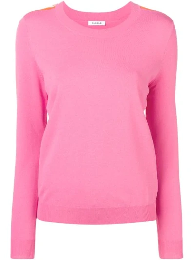 P.a.r.o.s.h Side Stripe Fine Jumper In Pink