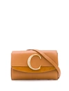 Chloé C Logo Belt Bag In Brown